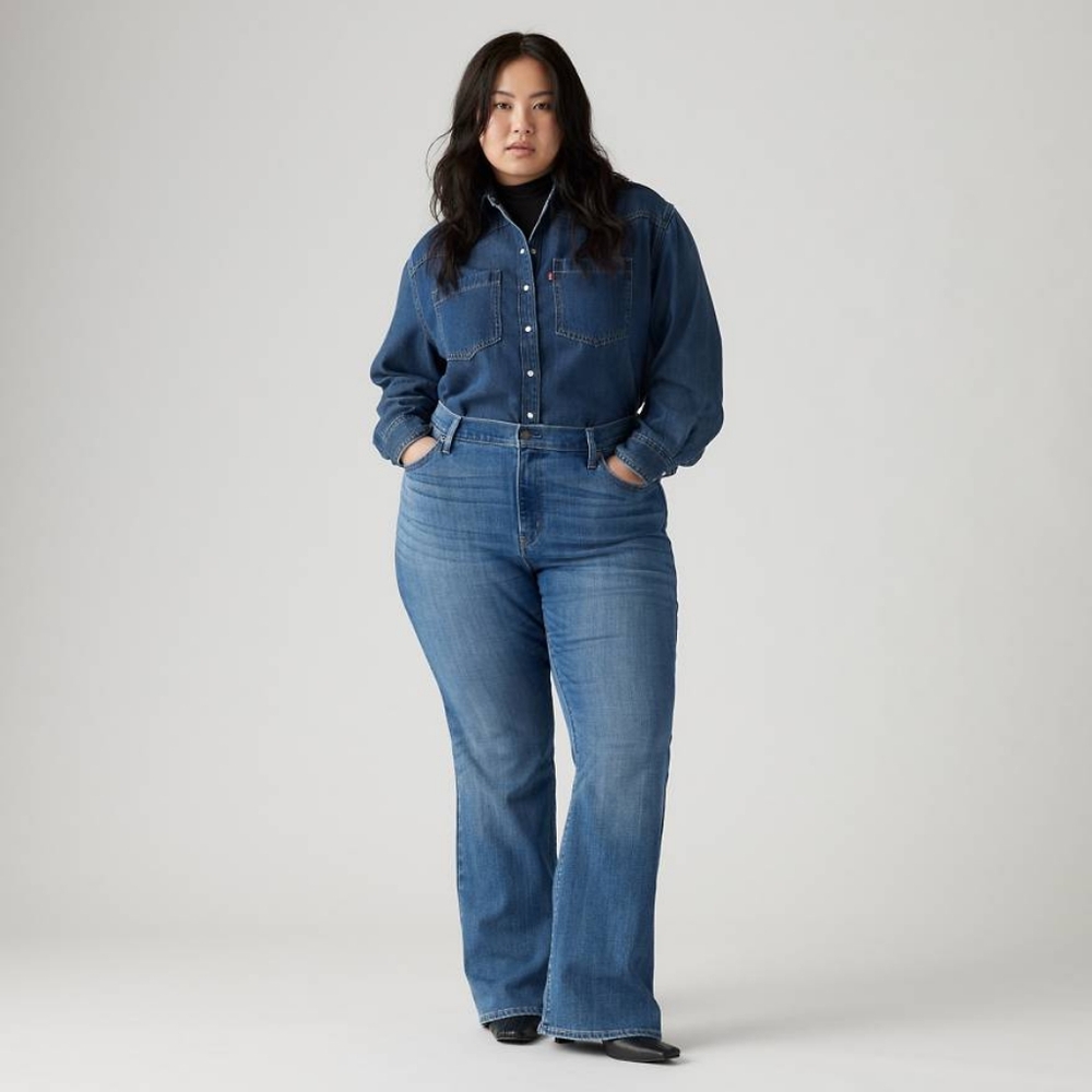 Levi's 726 Flare Plus Size Women's Medium Wash Jeans